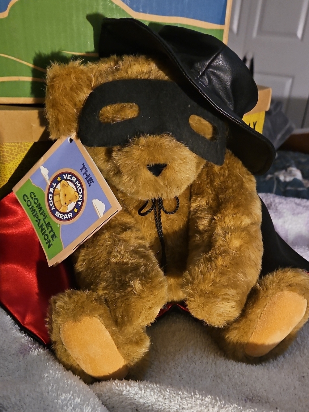 Brown Masked Hero Plush Teddy